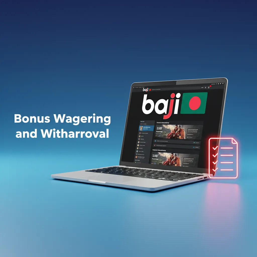 Infographic on bonus wagering and withdrawal: qualifying bets, min odds, game contribution, time limits, KYC checks, cashout.