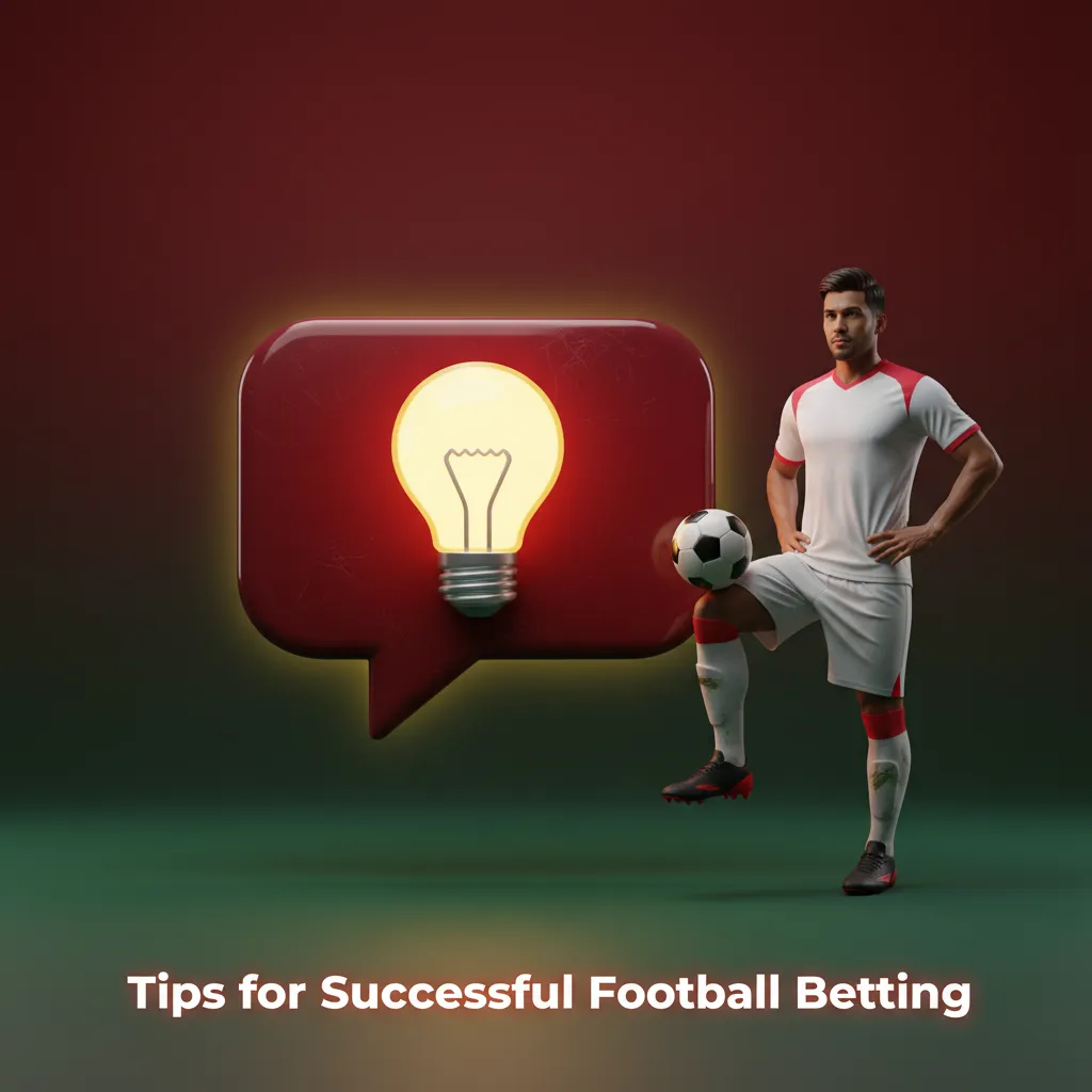 Infographic: football betting tips on form, player news, tactics, venue, motivation, price discipline, bankroll, and records.
