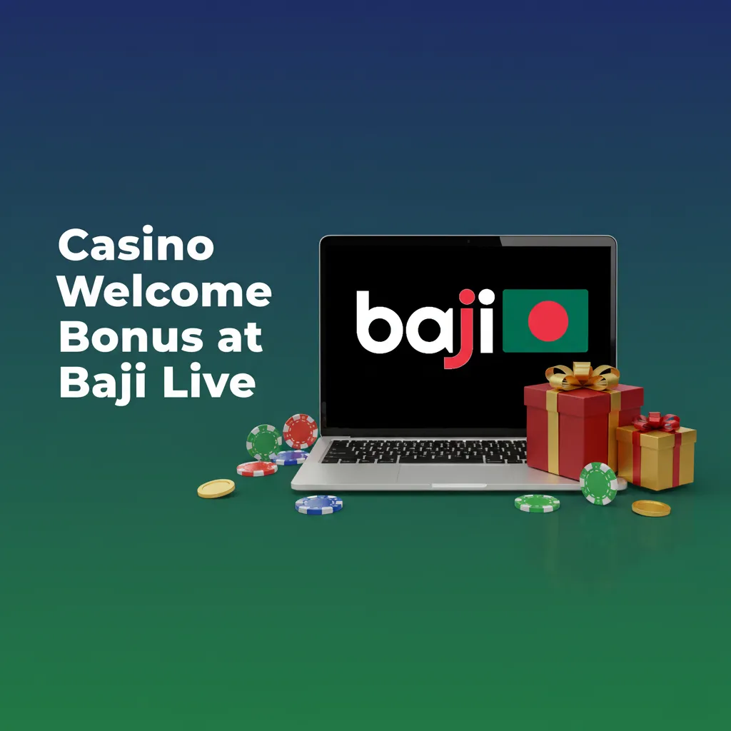 Baji Live welcome bonus: 77% sports up to 7,777 BDT; 100% slots/fishing up to 1,777 BDT; wagering terms, 7 days.