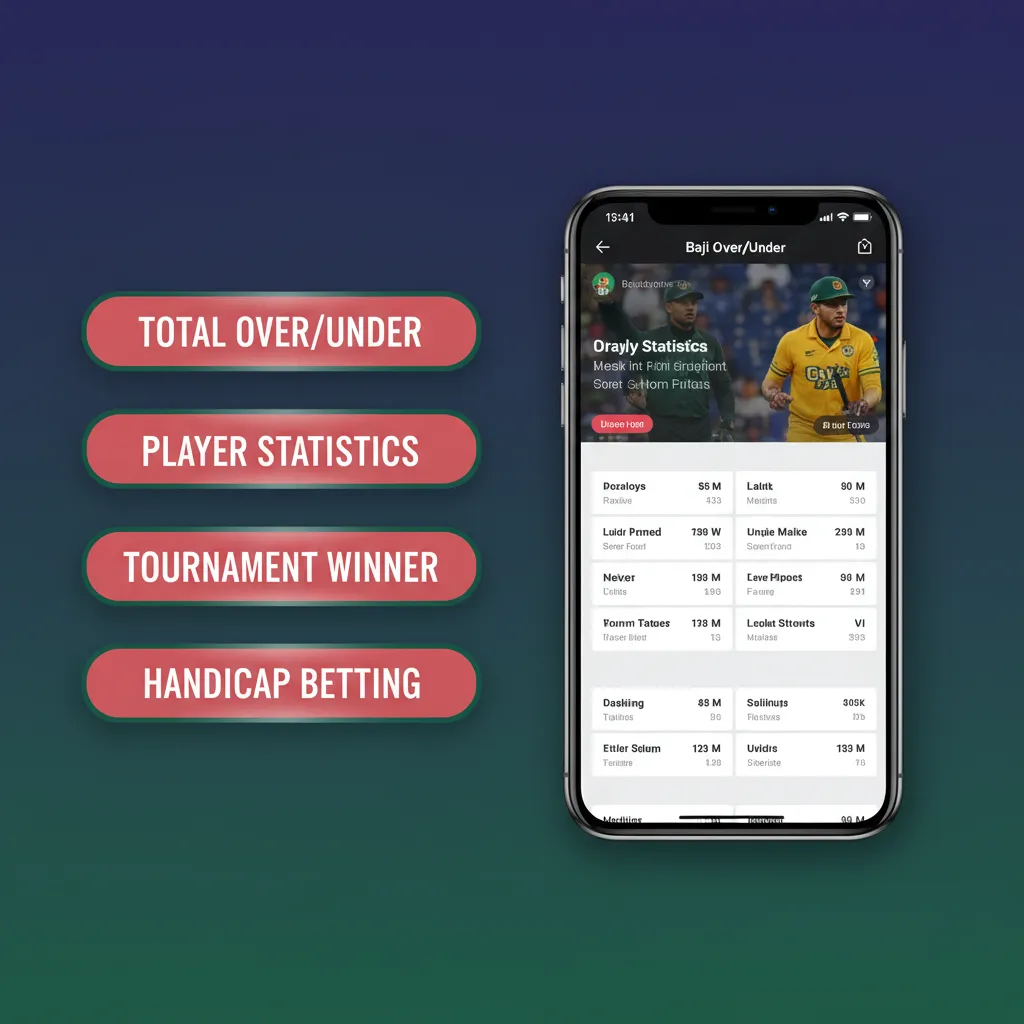 Baji Live graphic showing bet types: Single, Double, Treble, Accumulator/Parlay, System bet. Choose risk and bankroll fit.